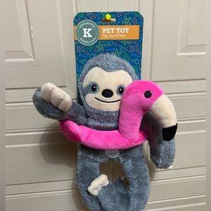 - Brand New  Sloth Solf Cuddle & Cute Dog Toy With Squeaker 12”.